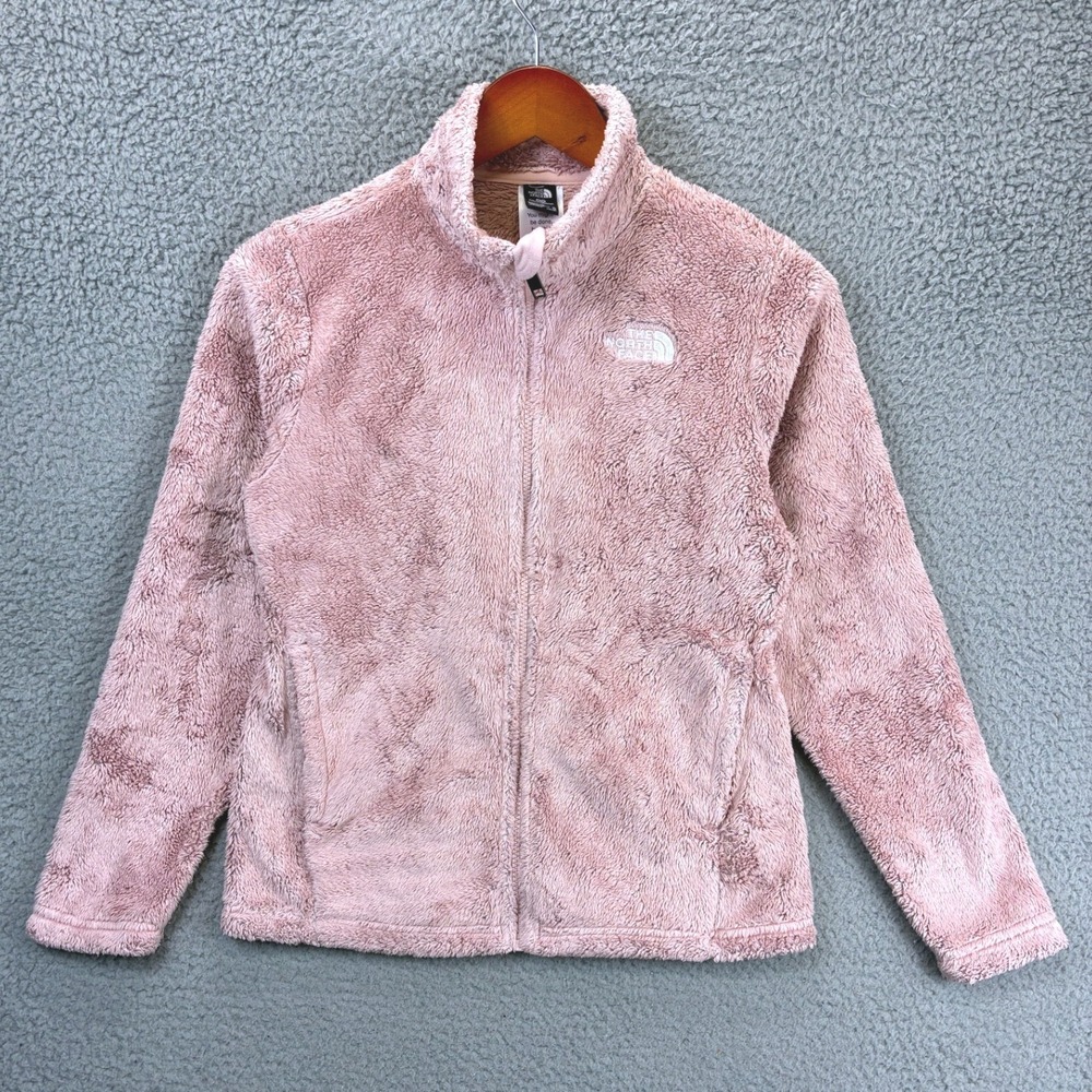 The North Face Osito Fleece Jacket Girls XL Dusty Pink Full Zip Fuzzy Gorpcore